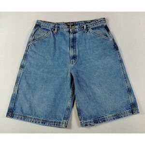Vintage Polo Jeans Co Shorts Mens 38 Blue Denim Work Short Carpenter Dadcore